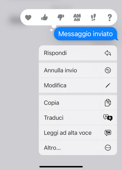 messaggi iPhone