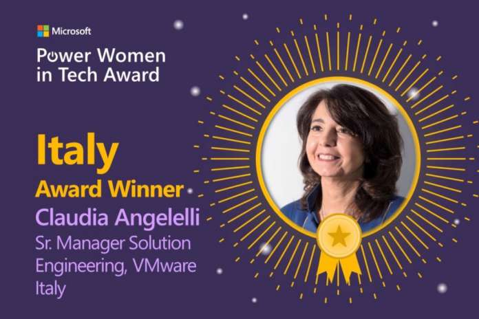 Microsoft Power Women in Tech Award Claudia Angelelli