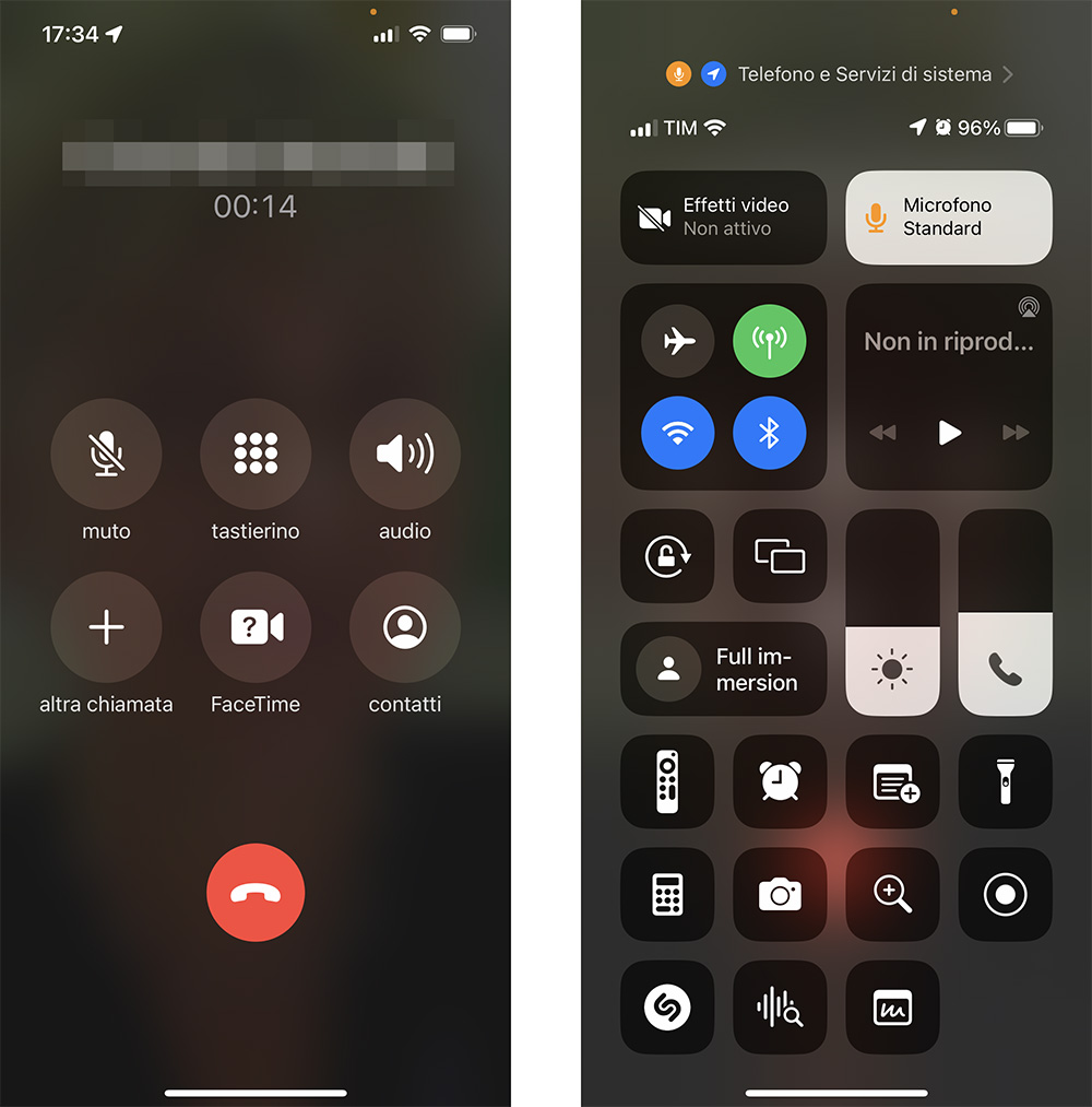 iPhone Isolamento vocale