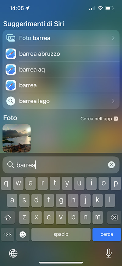 ios ricerca