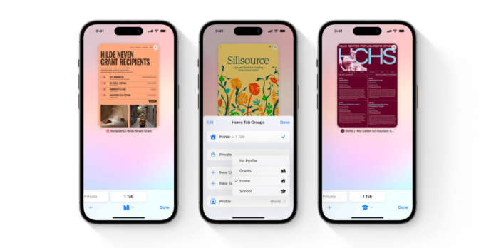 iOS 17 Profili Safari