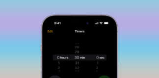 timer iPhone