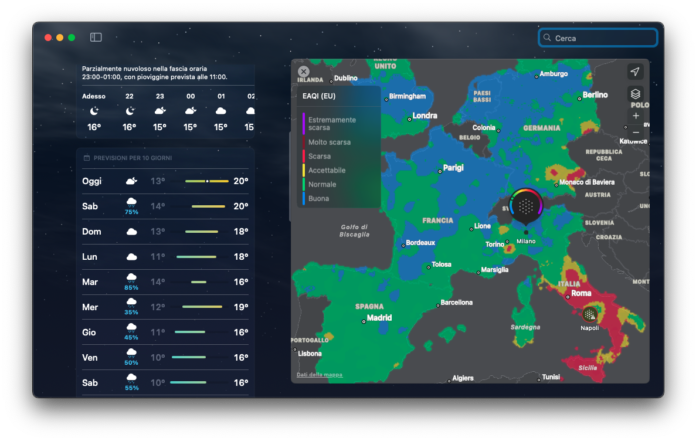 qualità dell’aria Mac