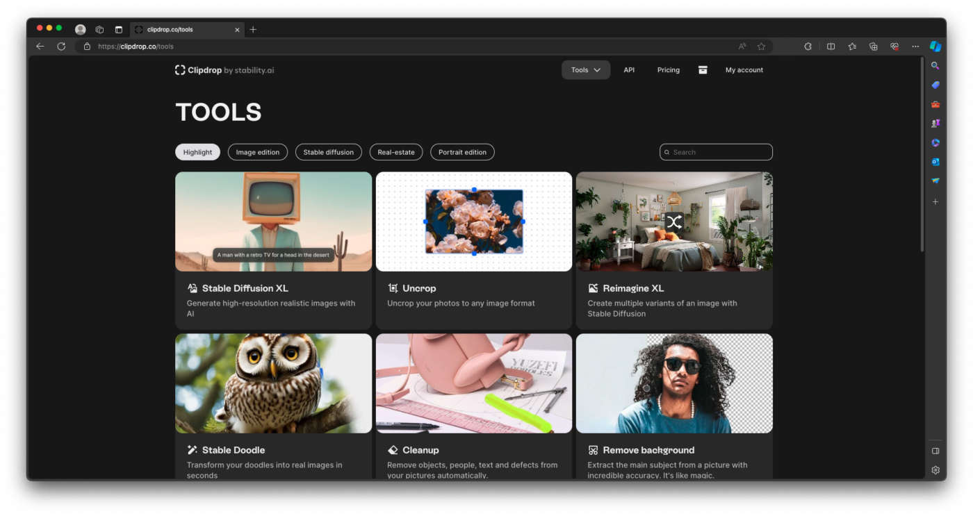 Clipdrop by Stability AI