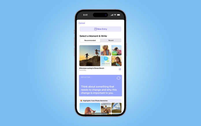 journal app Diario iPhone