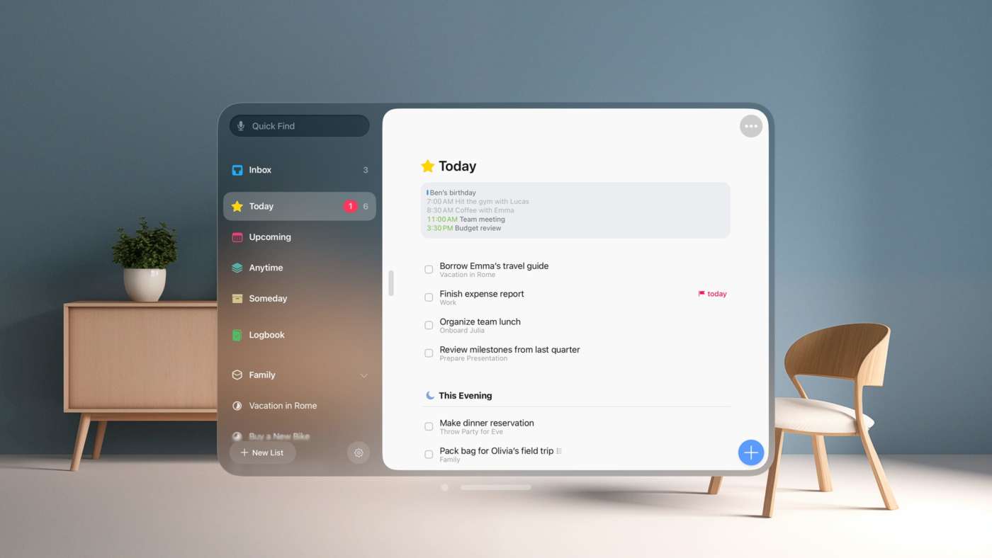 Apple Vision Pro Things