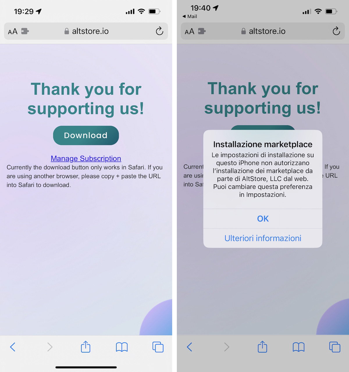 AltStore app store alternativo iOS
