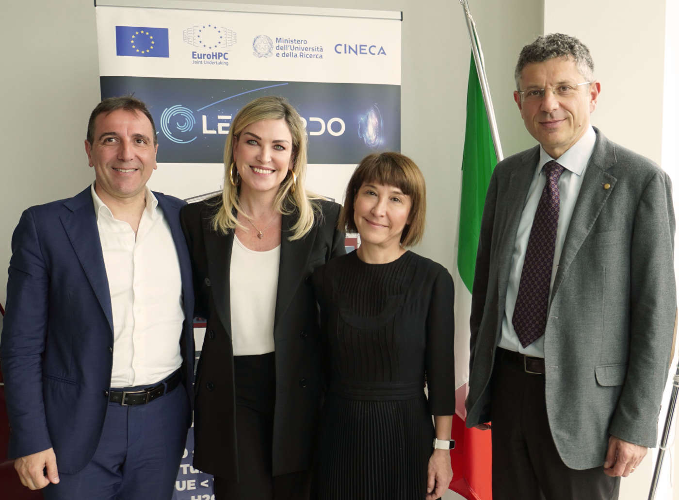 Da sinistra: Raniero Romagnoli, Valeria Sandei, Alessandra Poggiani e Francesco Ubertini