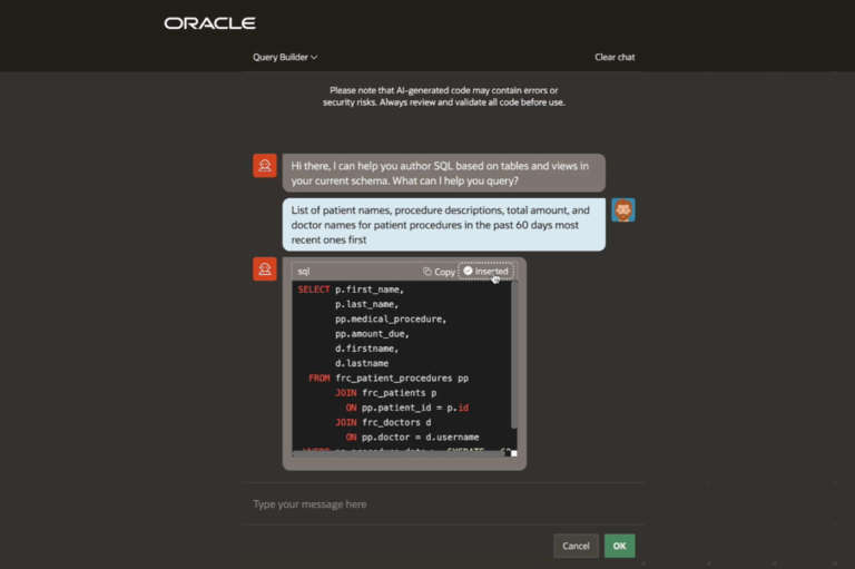 Oracle APEX: l’assistente AI semplifica lo sviluppo di applicazioni aziendali