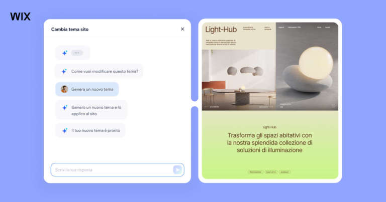 Wix AI website builder