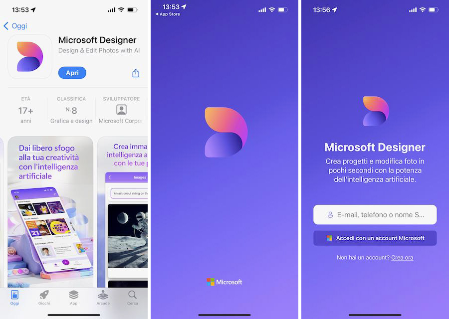 Microsoft Designer iOS iPhone