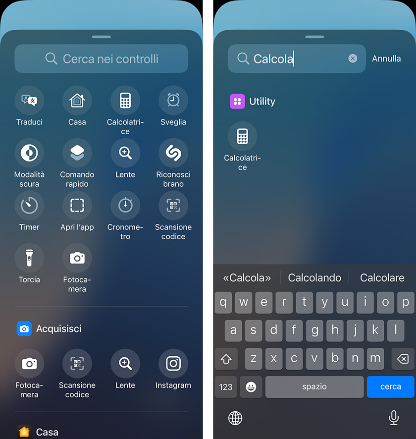 schermata blocco iOS 18