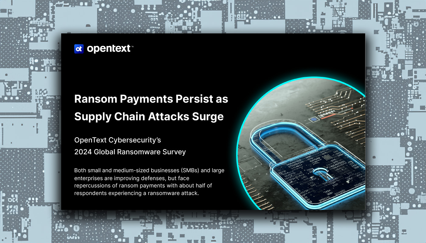 OpenText Cybersecurity Ransomware Survey 2024