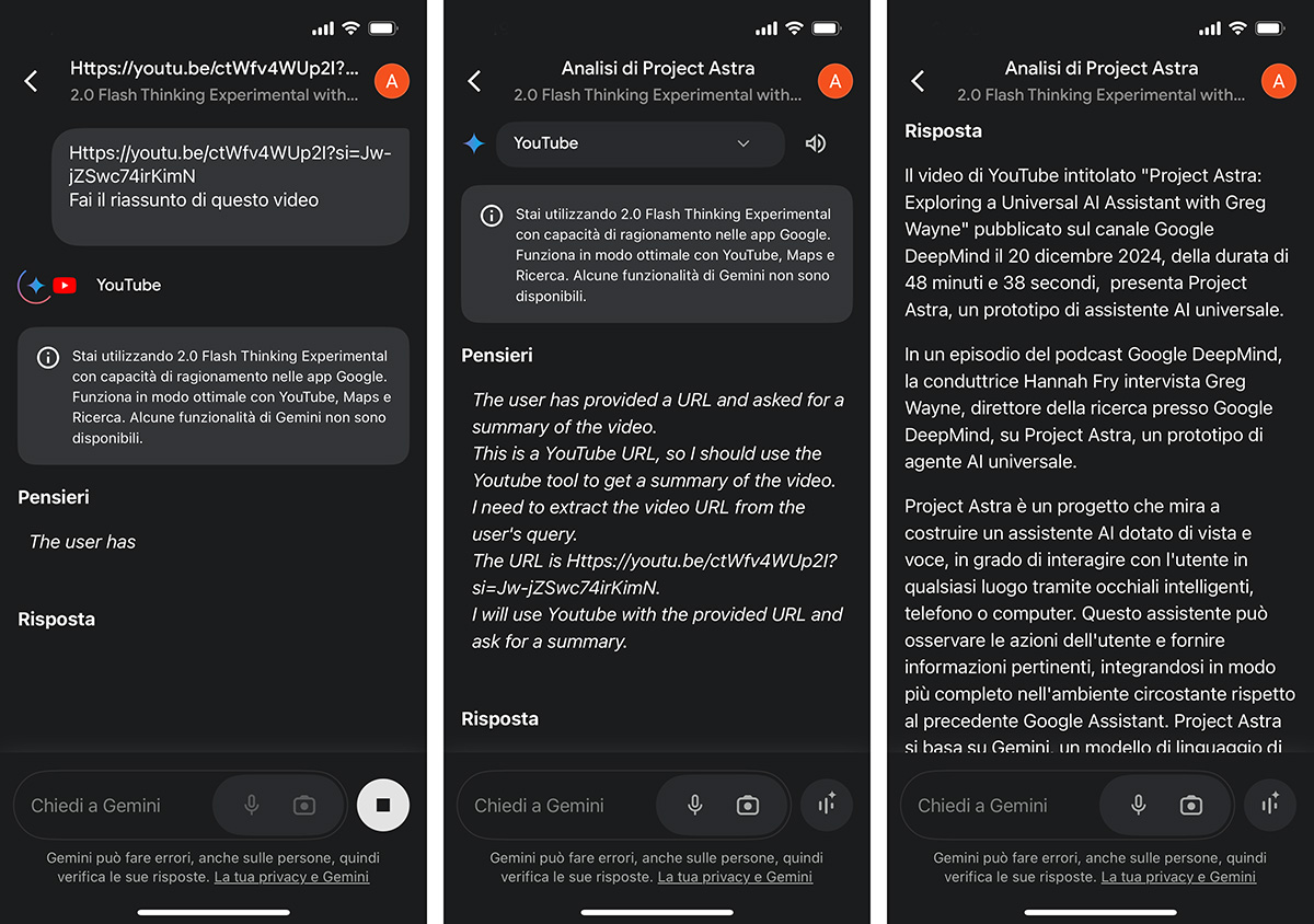 Google Gemini YouTube
