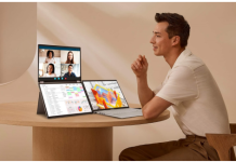 Asus ZenScreen Duo Oled, il monitor portatile con due schermi ASUS ZenScreen Duo OLED MQ149CD