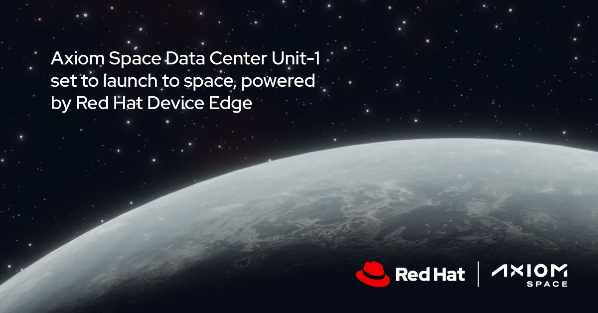 data center orbita Axiom Space Red Hat