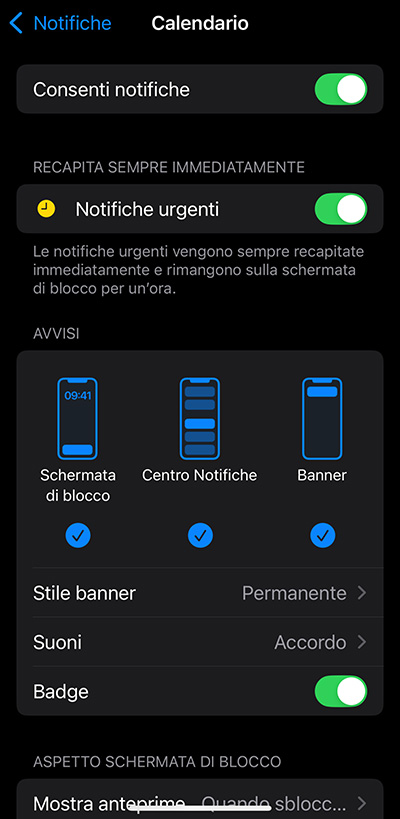 Calendario iPhone Compleanni