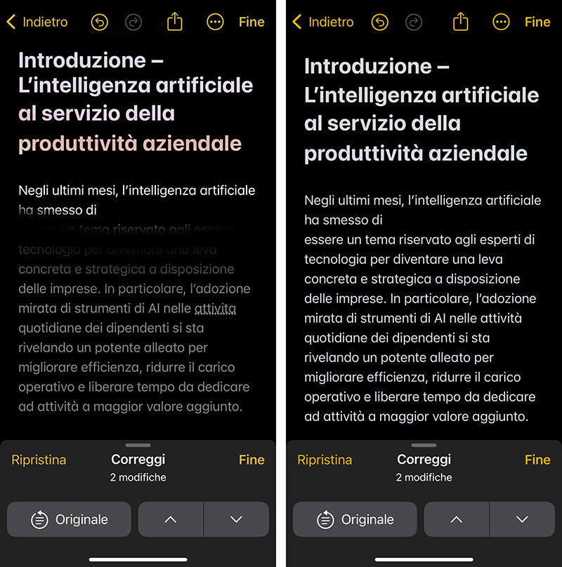 Apple Intelligence Strumenti scrittura iPhone