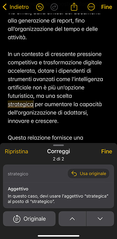 Apple Intelligence Strumenti scrittura iPhone