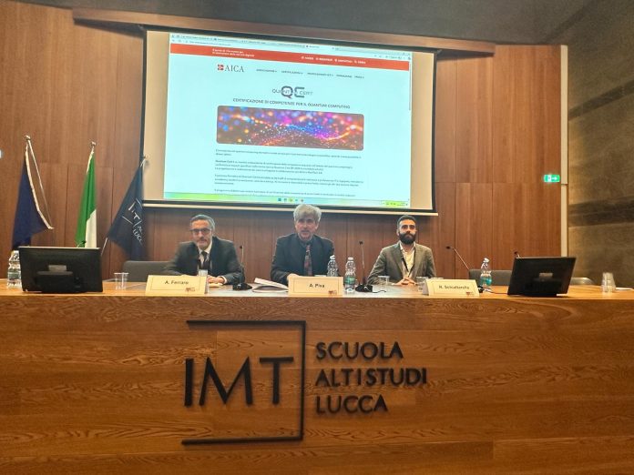Quantum Cert AICA MedITech 4.0 Quantum computing certificazione delle competenze