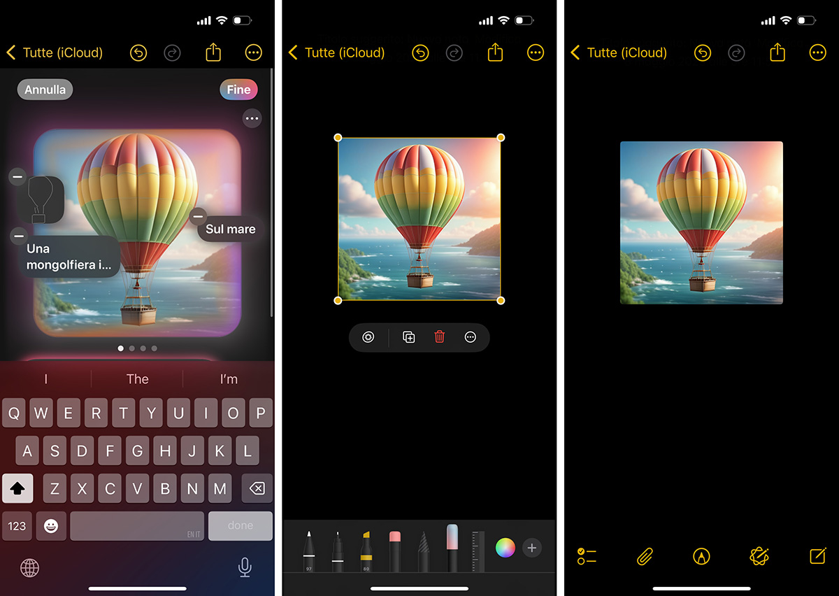 Bacchetta immagini Note iOS