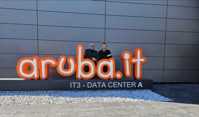 Stefano Cecconi, Amministratore Delegato di Aruba, e Vincenzo Esposito, Amministratore Delegato di Microsoft Italia