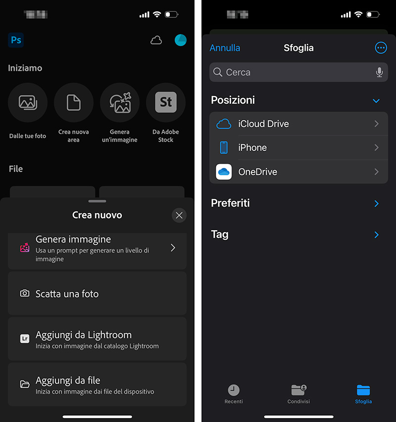 Adobe Photoshop per iPhone