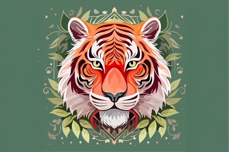 Tigre vettoriale AI