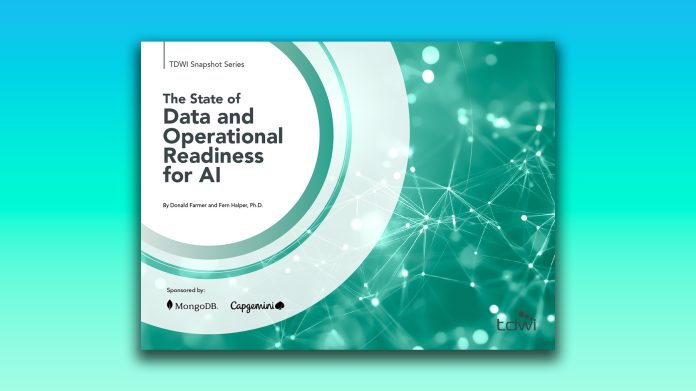 TDWI_State of Data Readiness for AI_MongoDB-1 TDWI MongoDB Capgemini intelligenza artificiale
