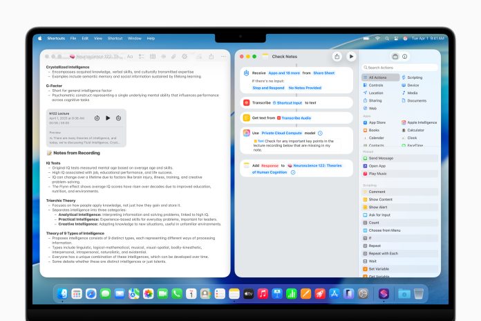 Apple-OS-availability-Apple-Intelligence-Shortcuts-on-Mac macOS Tahoe