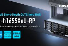 QNAP presenta TS-h1655XeU-RP: il NAS 10GbE compatto per aziende con spazi rack ridotti TS-h1655XeU-RP qnap