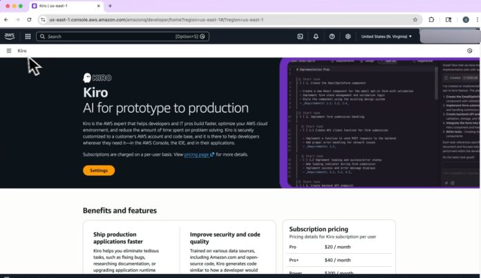 kiro aws