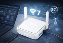 ASUS RT-BE58 Go: il travel router Wi-Fi 7 pensato per lavorare in mobilità Asus RT-BE58 Go