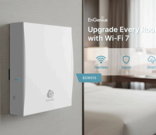 EnGenius ECW515: Wi-Fi 7 da parete per hotel, residence e condomini