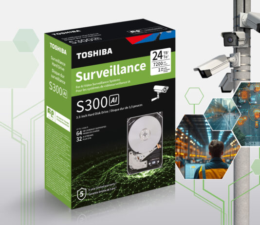 Toshiba porta nei canali retail l’hard disk S300 AI per la videosorveglianza professionale Toshiba S 300 AI Retail