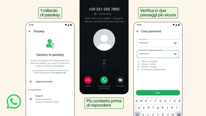 WhatsApp_Funzioni sicurezza whatsapp sicurezza passkey