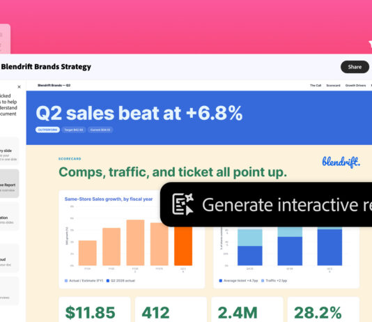 Acrobat, dai PDF a report visuali, podcast e presentazioni con Adobe Productivity Agent