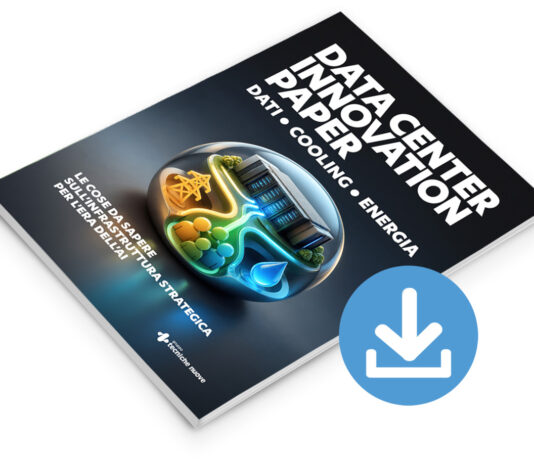 AI, sovranità digitale, norme e consumi: tutto quello che c’è da sapere sul data center in un white paper Copertina del white paper data center di Tecniche Nuove con pulsante di download per la guida su AI, cooling ed efficienza energetica delle infrastrutture IT