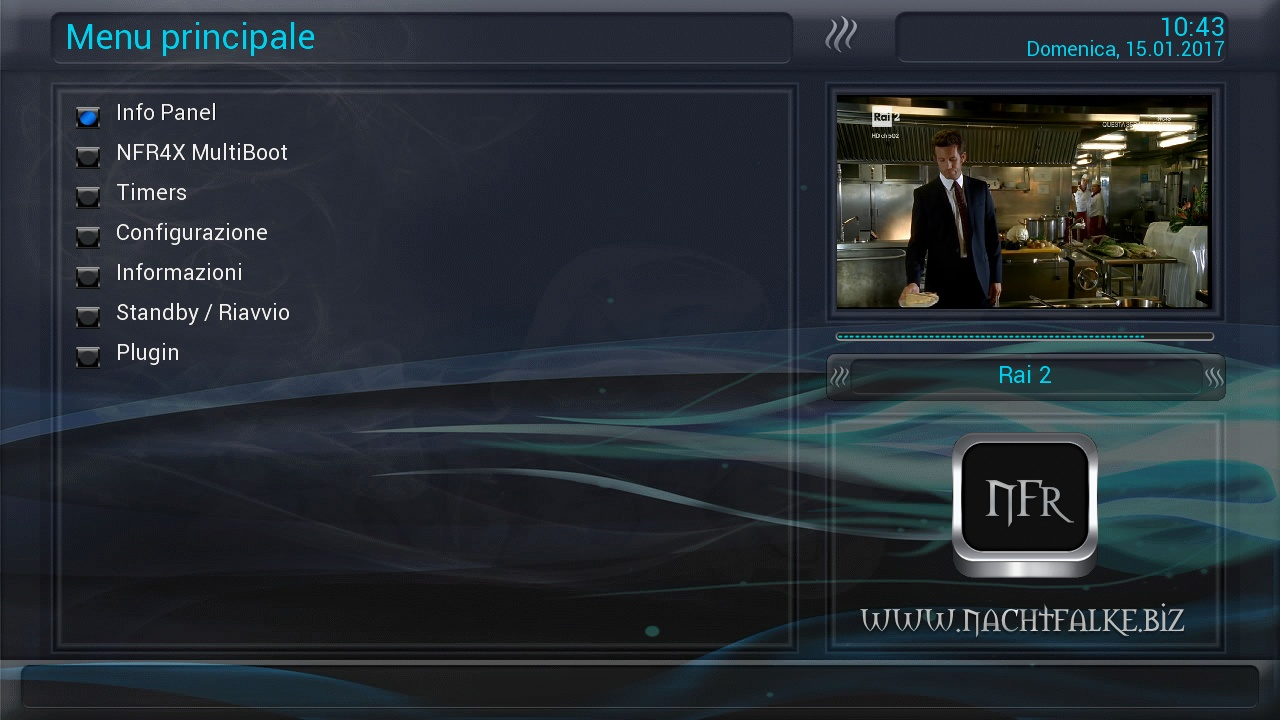 Menu principale decoder Enigma