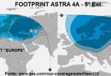 Quale parabola usare per ricevere Eutelsat e Astra? Eutelsat e Astra footprint astra 4A
