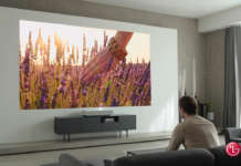 Videoproiettori Laser 4K Ultra HD di LG, ingombri ridotti con immagini da 120″ LG Videoproiettore Laser 4K Ultra HD