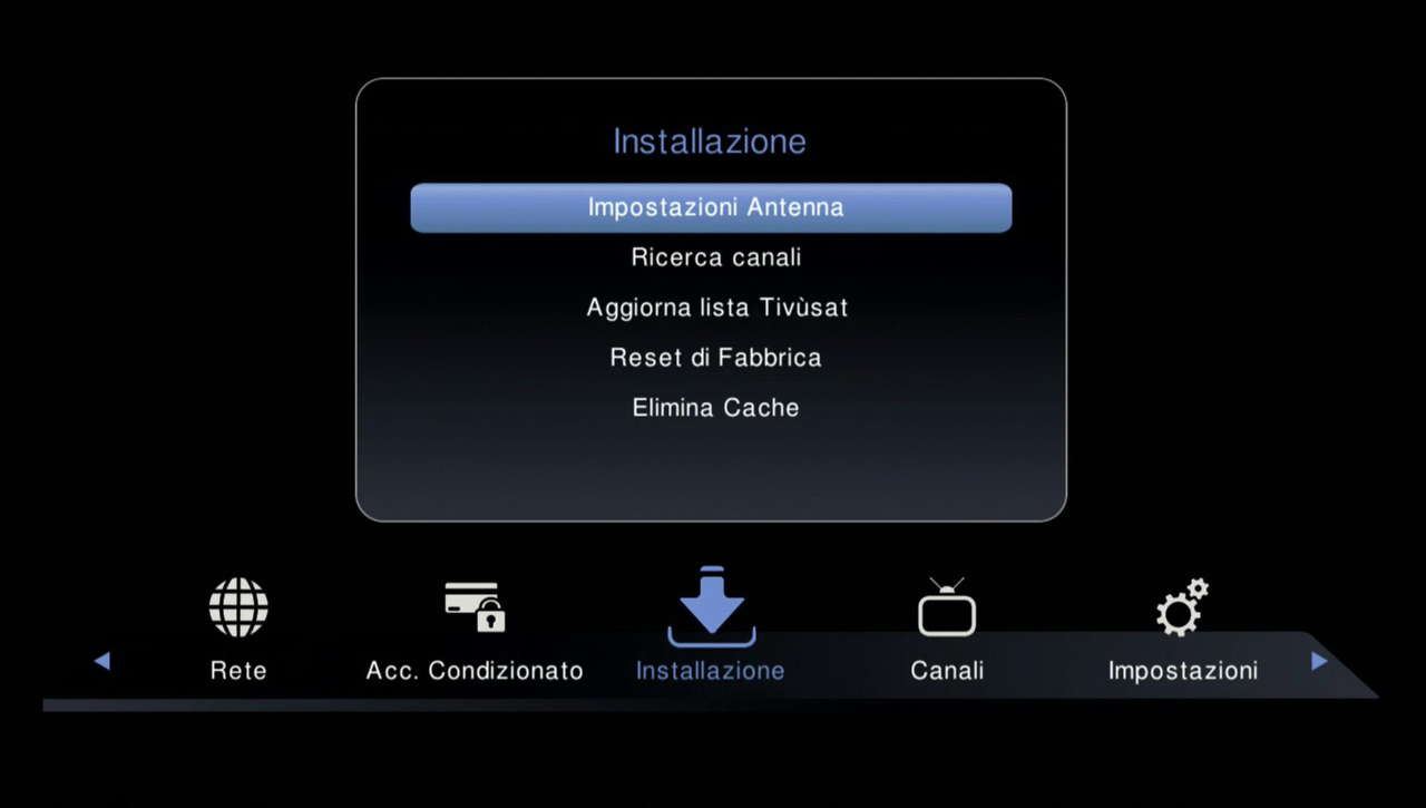 STRONG SRT 7840 menu