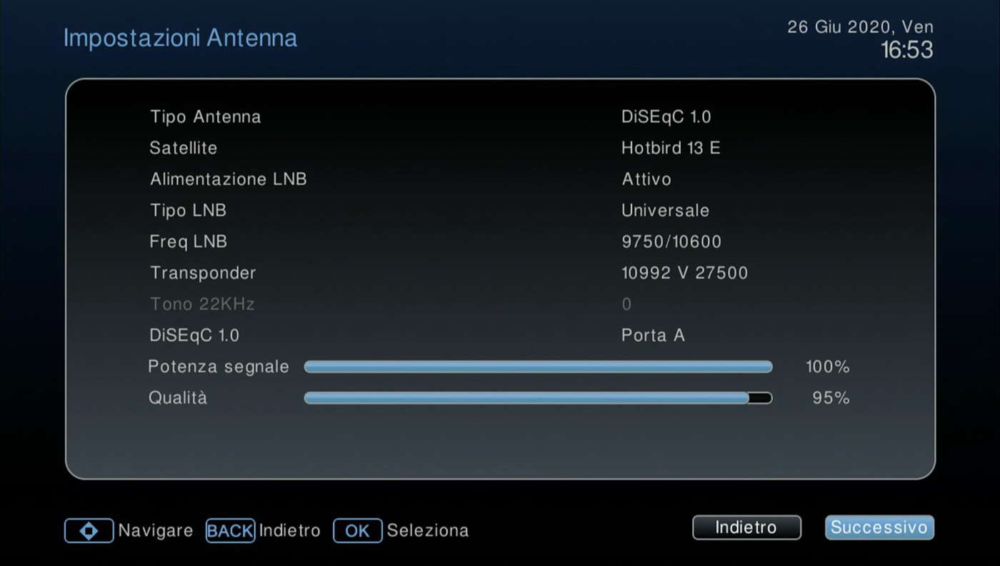 THOMSON THS840 Menu Antenna
