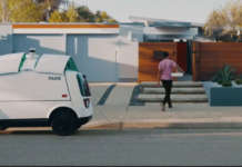 Il robot R2 di Nuro consegna le pizze di Domino’s nuro