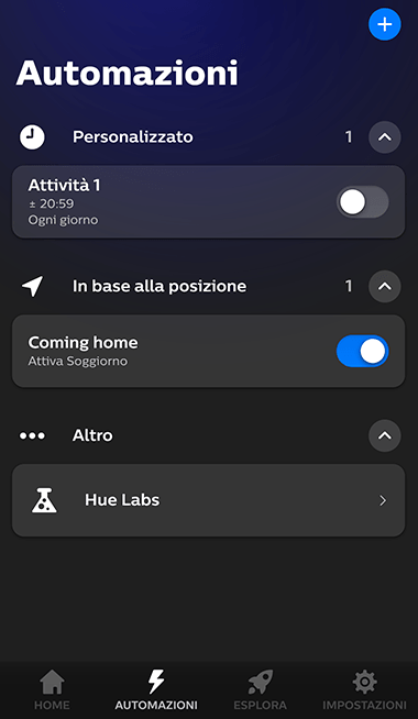 Automazioni luci smart