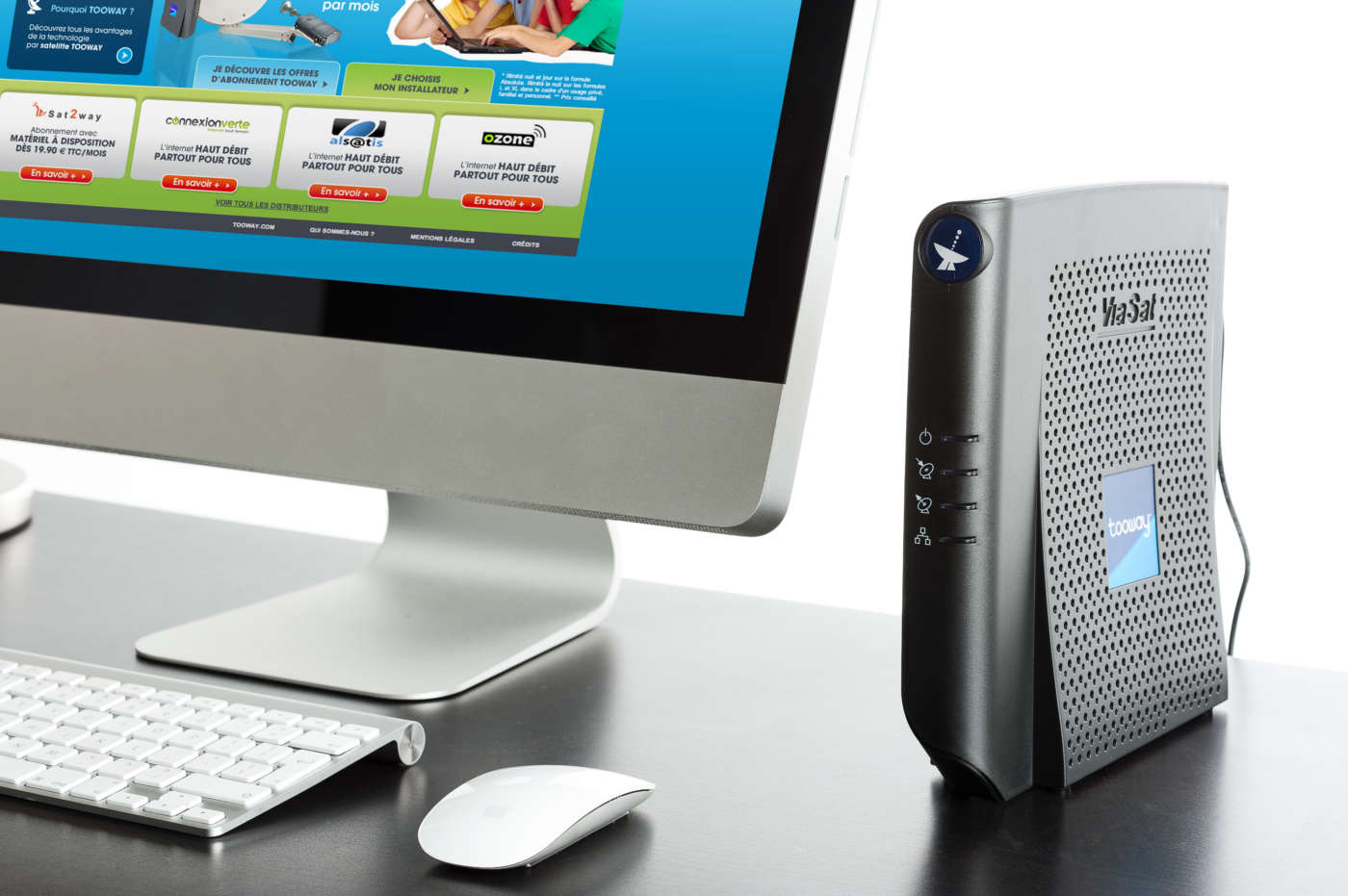 Internet via satellite