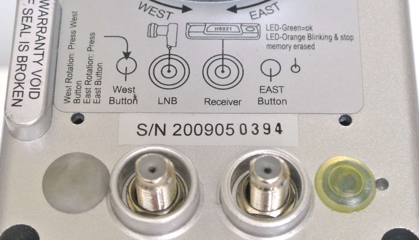 Prese di collegamento del motore monocavo a LNB e Tv/decoder