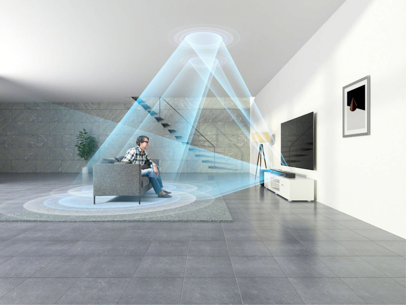 Effetti sonori avvolgenti del sistema Dolby Atmos