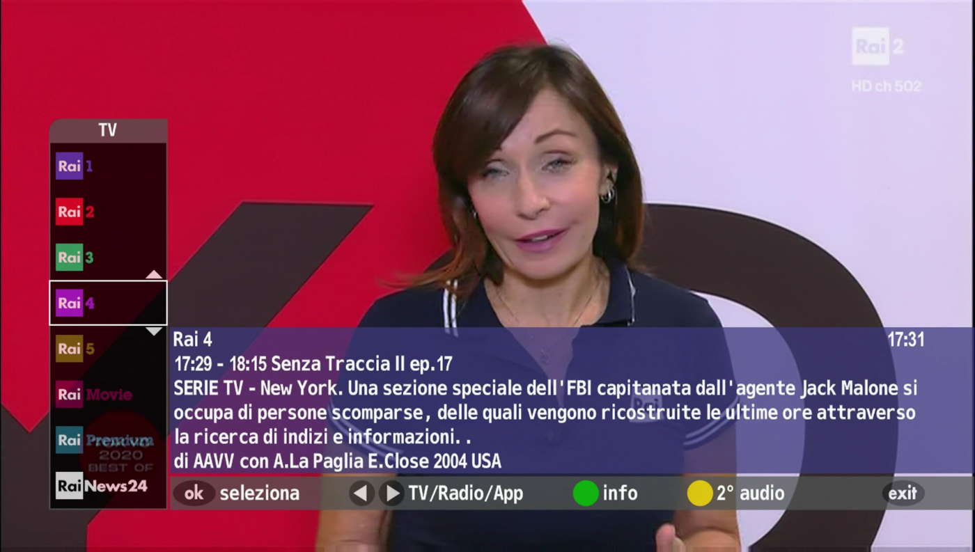 Telecomando Rai MHP-HbbTV
