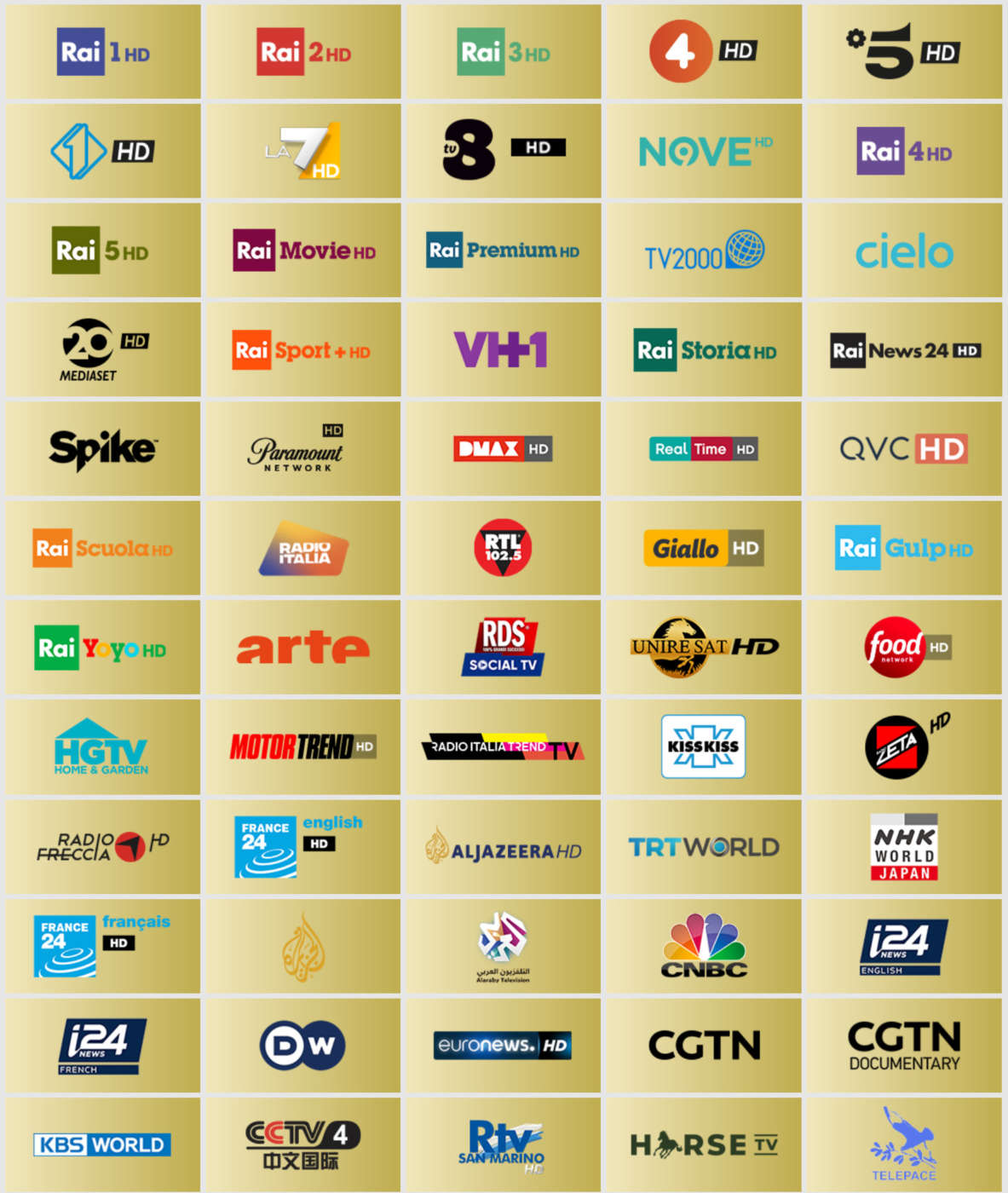 tivùsat - canali HD